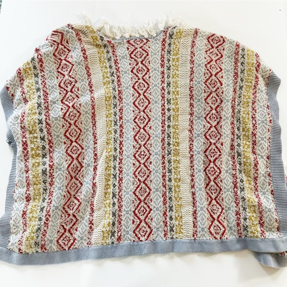 Cabi Womens XS Small Siesta Fringe Boho Poncho Cardigan Sweater 5001 - Picture 8 of 10